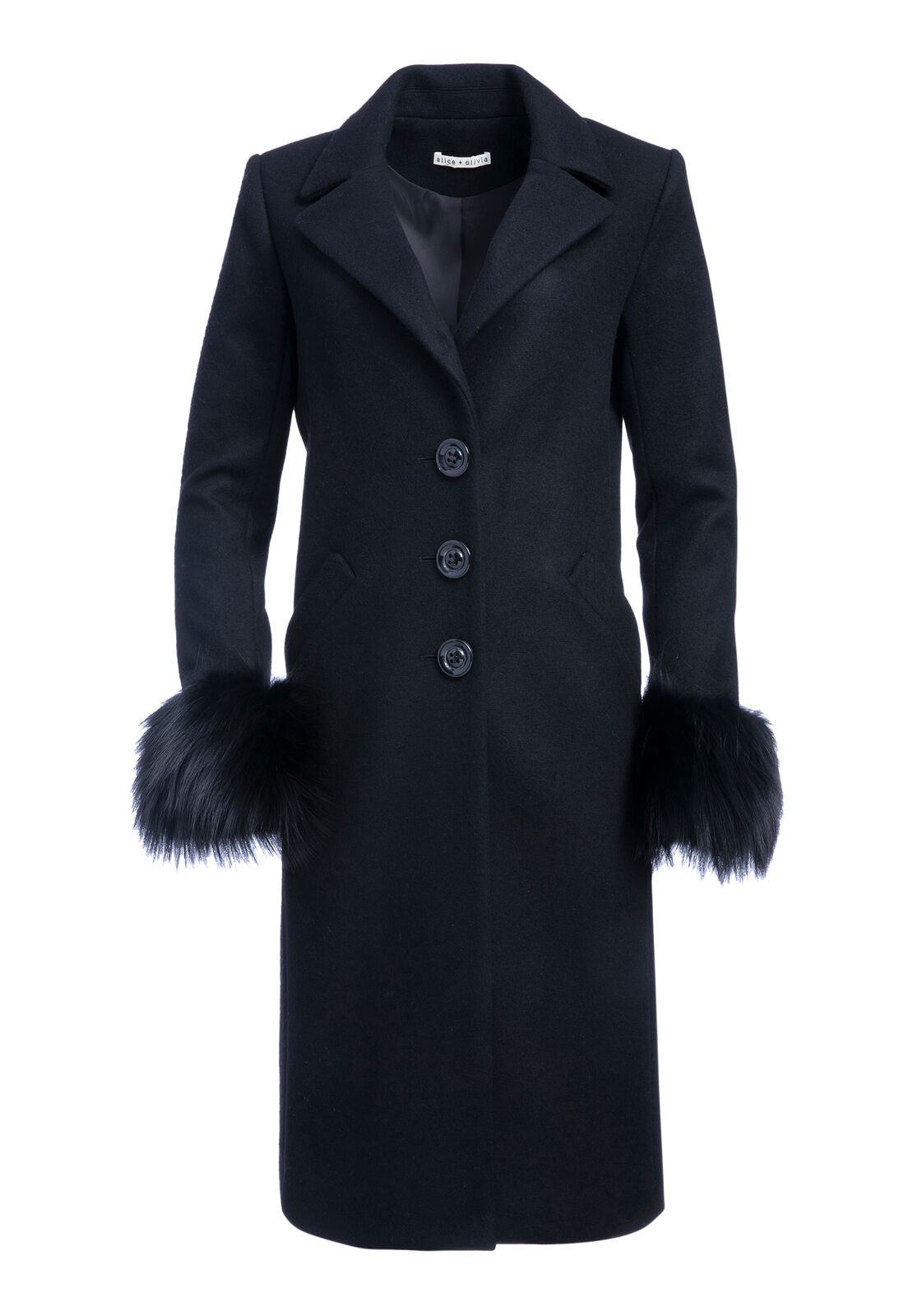 JACOBY REMOVABLE FUR CUFF COAT