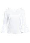 BERNICE RUFFLE SLEEVE TOP-ALICE + OLIVIA