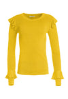 MITTIE METALLIC PLVR W RUFFLES-ALICE + OLIVIA