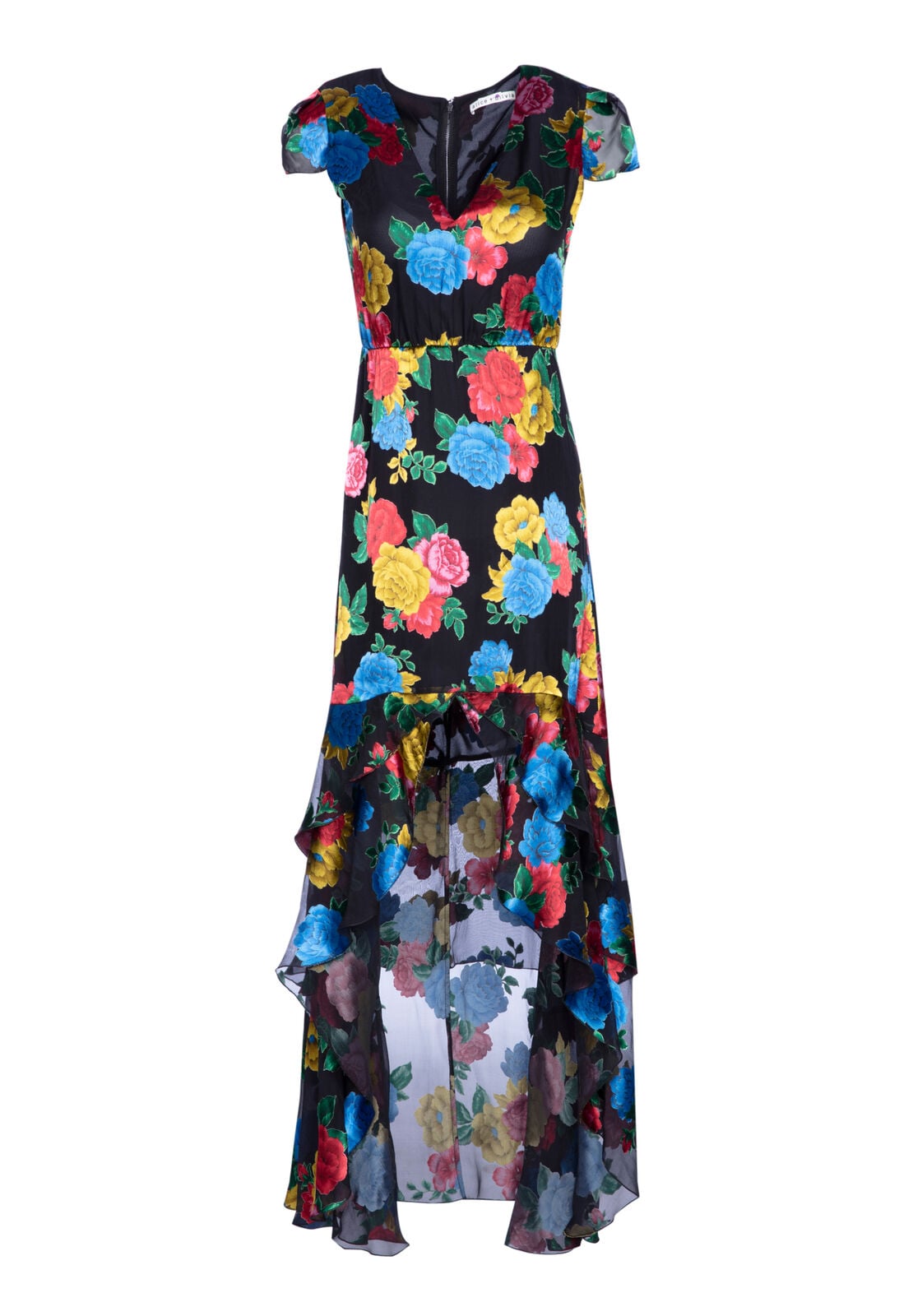 ERIKA RUFFLE MIDI DRESS-ALICE + OLIVIA