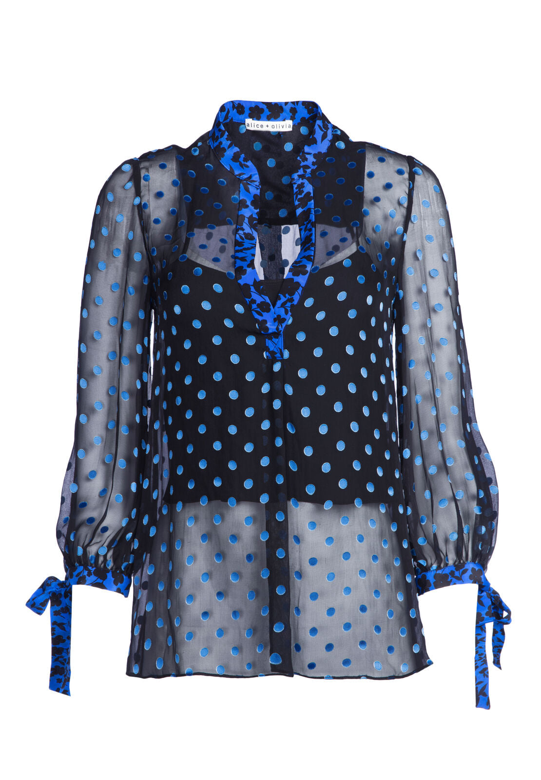 SHEILA POLKA DOT BLOUSE-ALICE + OLIVIA