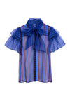 TALULAH TIE NECK SHEER BLOUSE-ALICE + OLIVIA