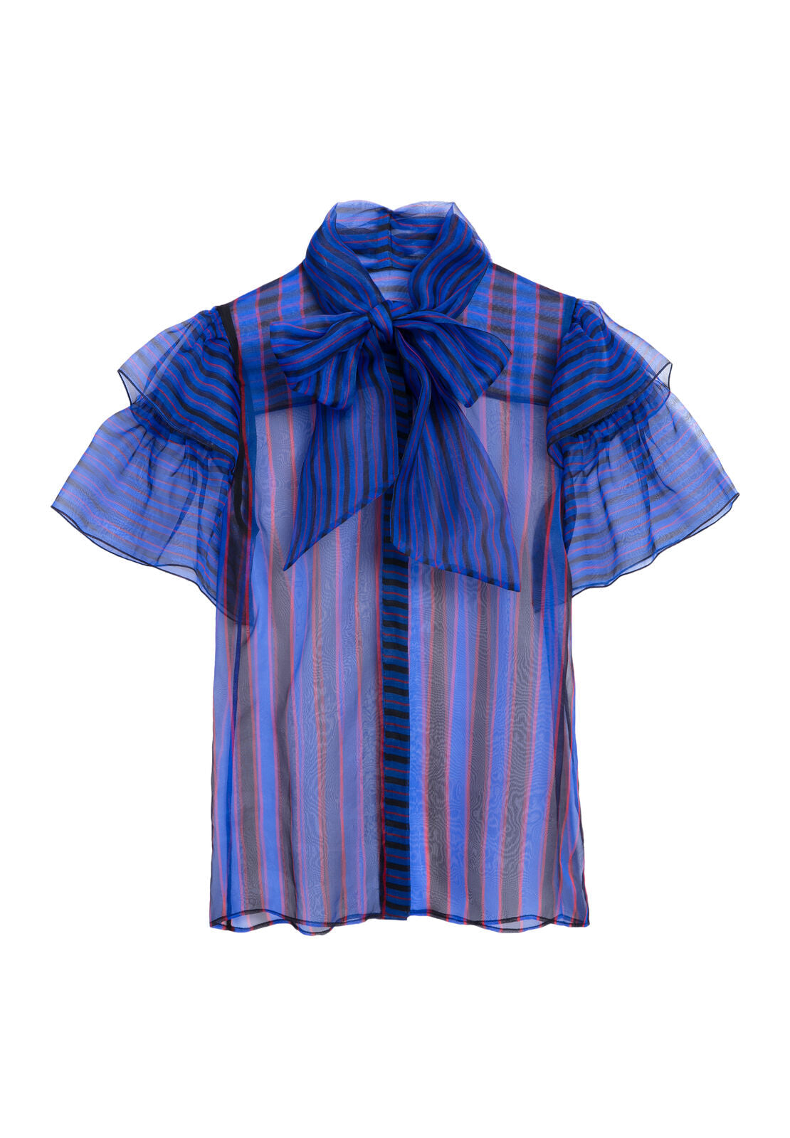TALULAH TIE NECK SHEER BLOUSE-ALICE + OLIVIA