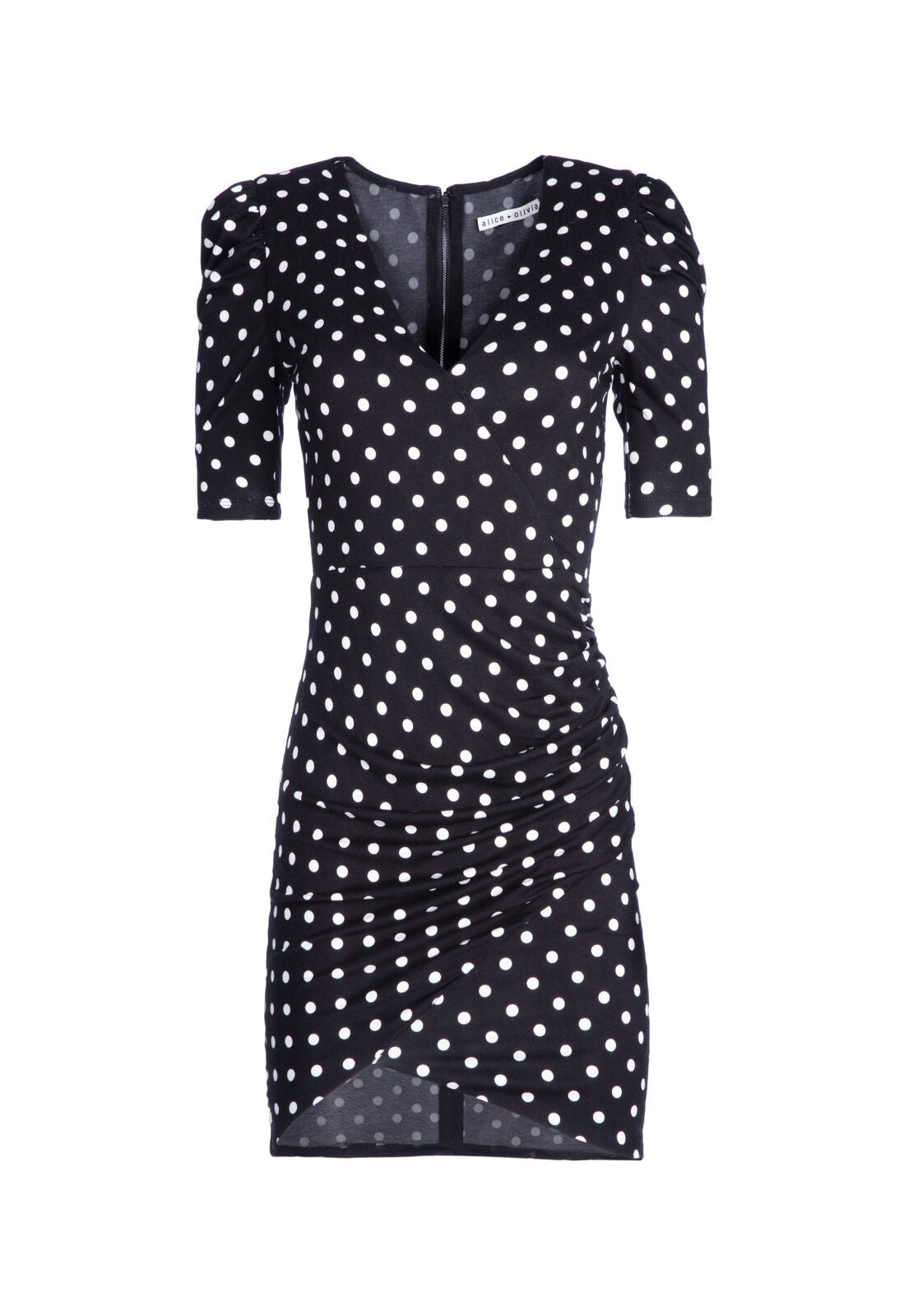 JUDY RUCHED MINI DRESS-ALICE + OLIVIA
