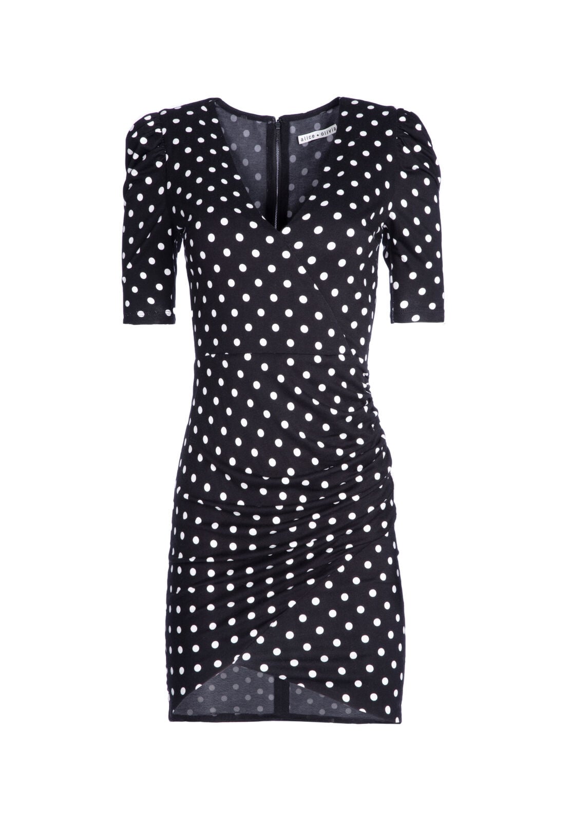JUDY RUCHED MINI DRESS-ALICE + OLIVIA