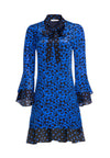 WELLESLY TIE NECK MINI DRESS-ALICE + OLIVIA