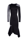 KAINE MESH FITTED MIDI DRESS-ALICE + OLIVIA