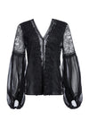 BREA EXAGGERATED SLEEVE BLOUSE-ALICE + OLIVIA