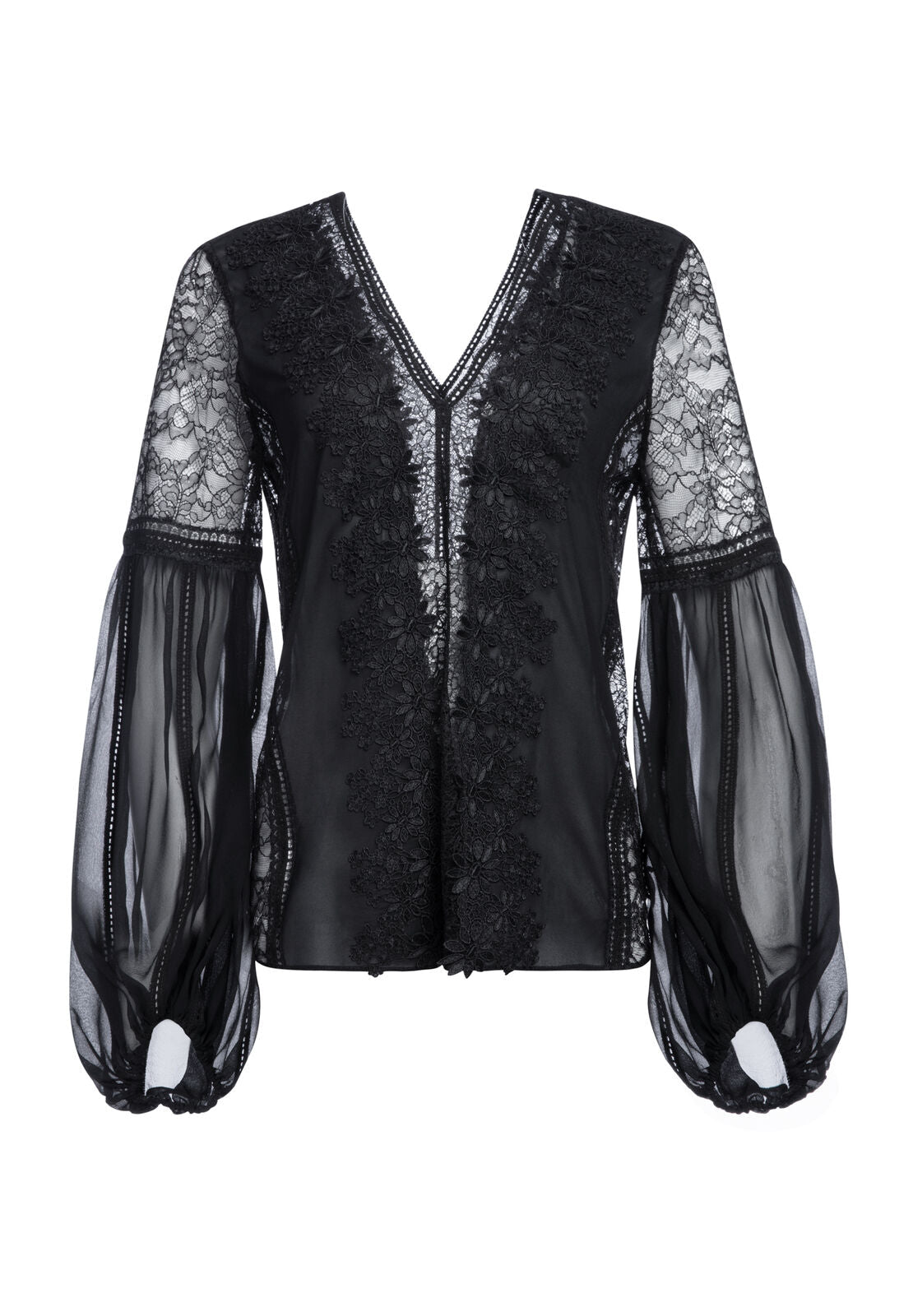 BREA EXAGGERATED SLEEVE BLOUSE-ALICE + OLIVIA