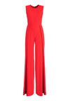 BRET PLEATED WIDE LEG JUMPSUIT-CHERRY-ALICE + OLIVIA