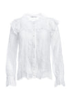 MALINDA LNGSLV RUFFLE TRIM BLS-ALICE + OLIVIA