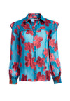 ZIGGY RUFFLE SLV BLOUSE-ALICE + OLIVIA