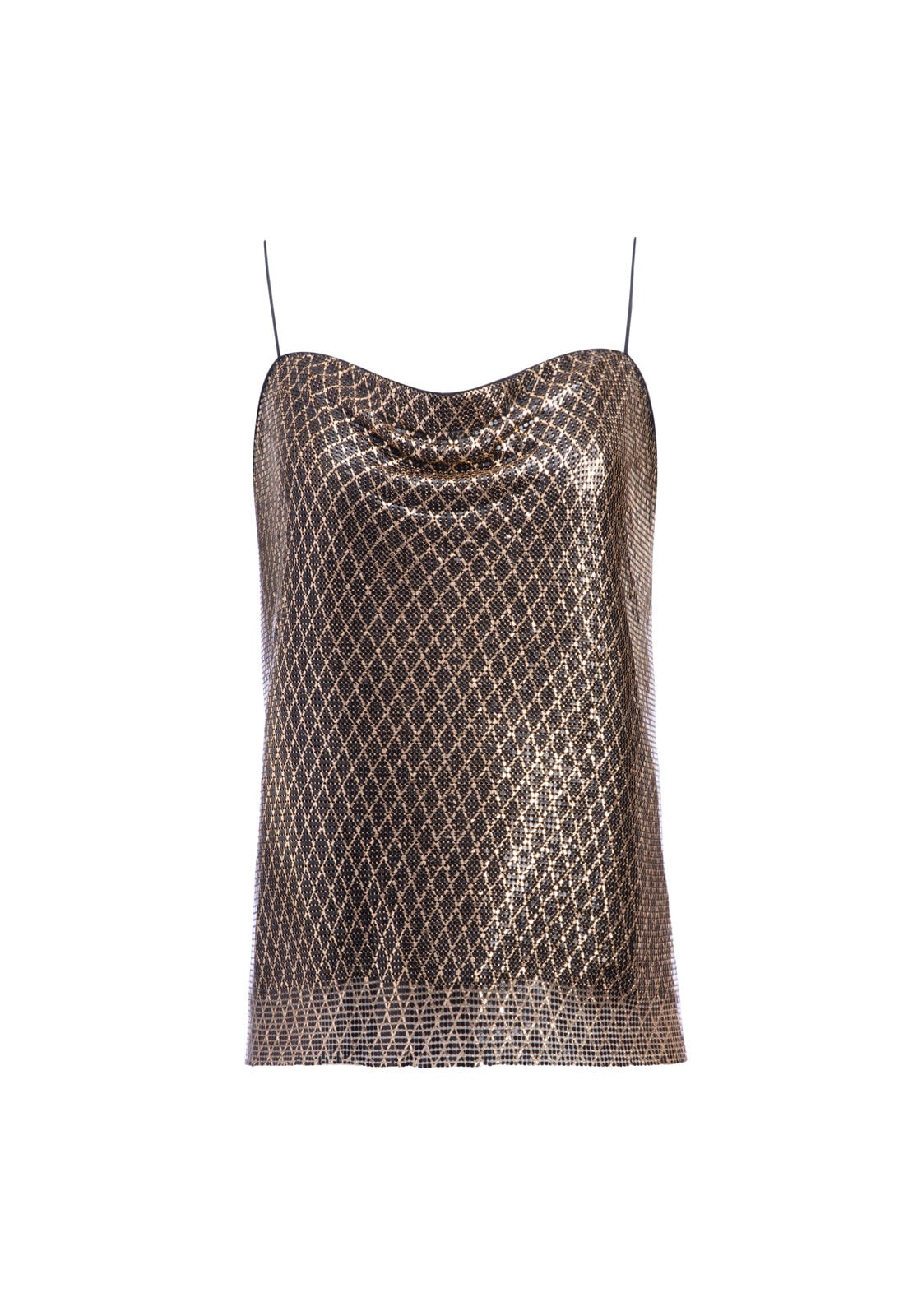 HARMON CHAINMAIL DRPY SLIPTNK-ALICE + OLIVIA