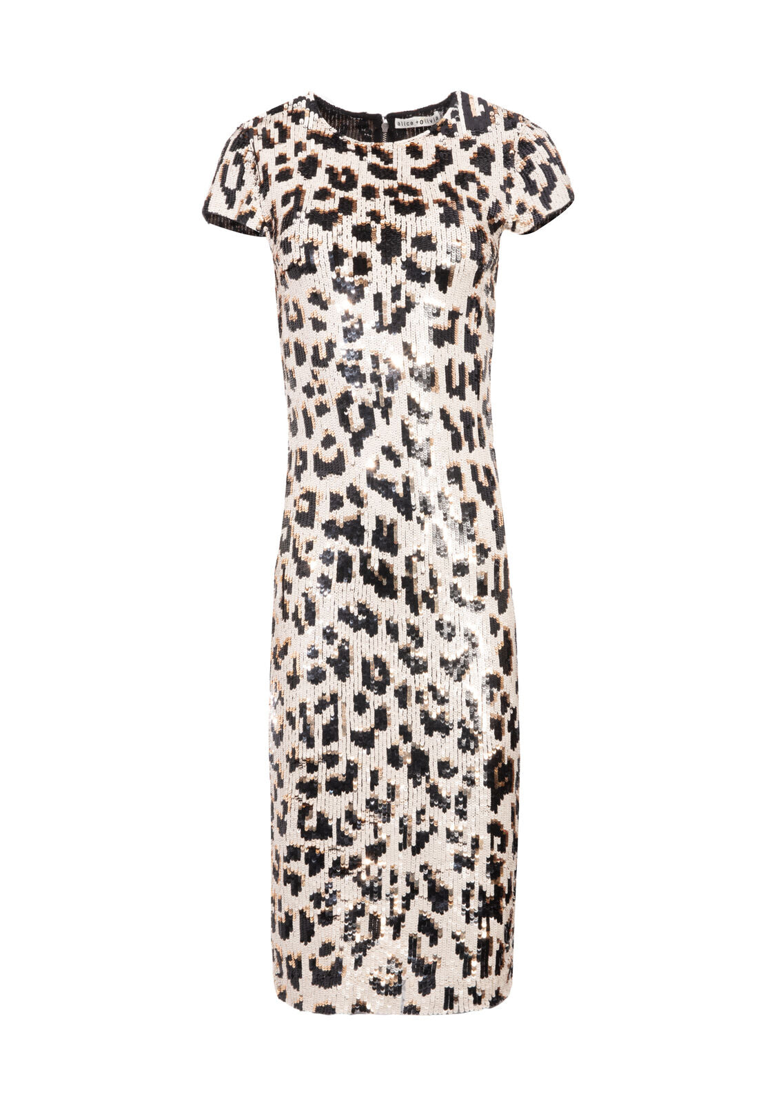 NAT EMBELL SS DRESS-LEOPARD-ALICE + OLIVIA