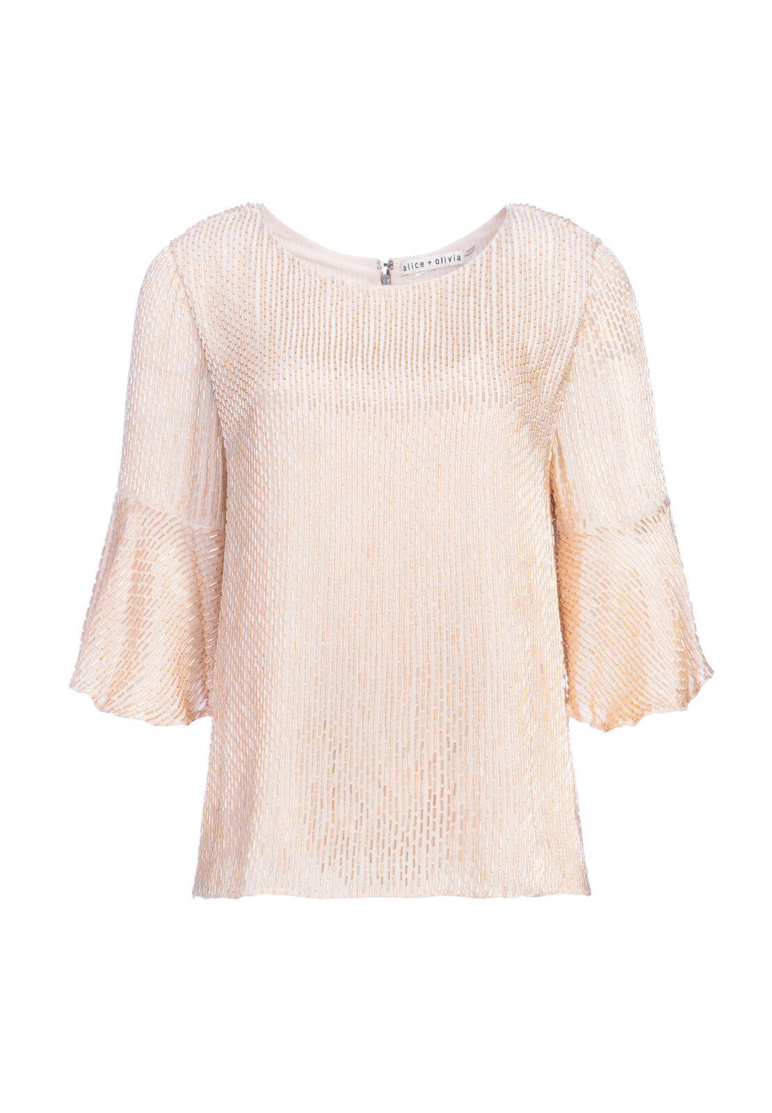 BERNICE EMBELL RUFFLE SLV TOP-ALICE + OLIVIA