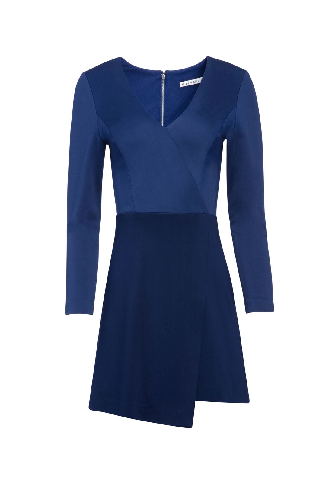 EVETTE V-NECK MINI DRESS-ALICE + OLIVIA