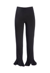 ALENA HW SPLIT RUFFLE HEM PANT-ALICE + OLIVIA