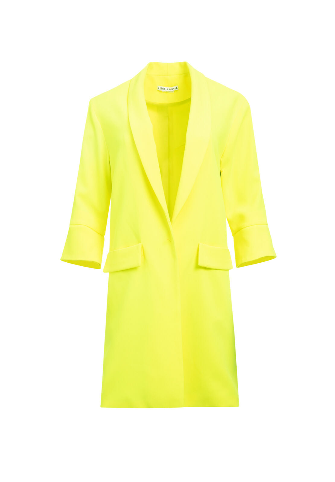 ANGELA CUFFED SLV COAT-ALICE + OLIVIA
