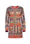 RORY EMBR LONG COLLARLSS JKT-MULTI-ALICE + OLIVIA