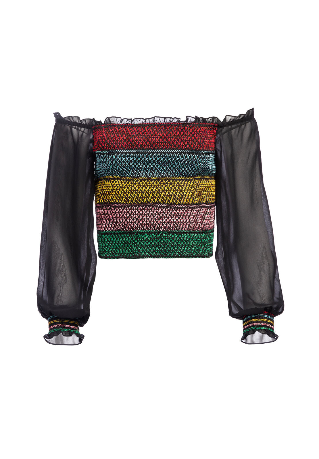 AVITA SMOCKED BLOUSON SLV TOP-ALICE + OLIVIA