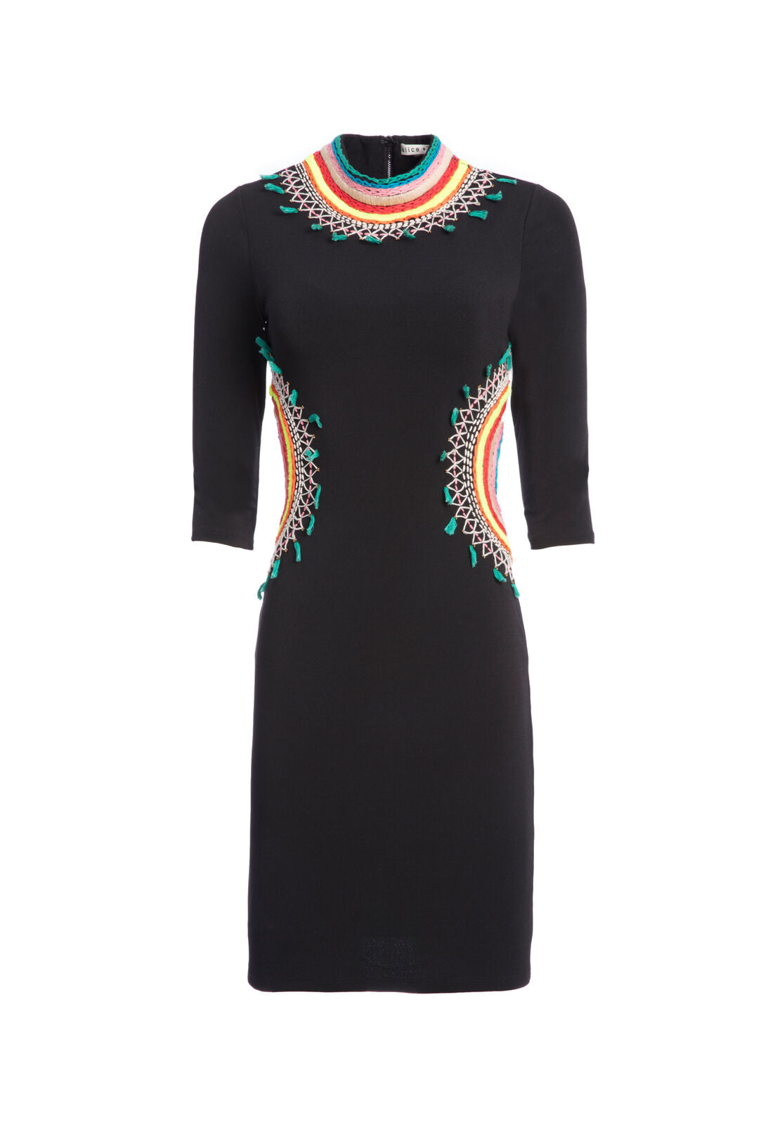 TAMSON EMBROIDERED MINI DRESS-ALICE + OLIVIA