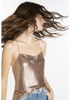 HARMON CHAINMAIL DRPY SLIP TNK-ALICE + OLIVIA