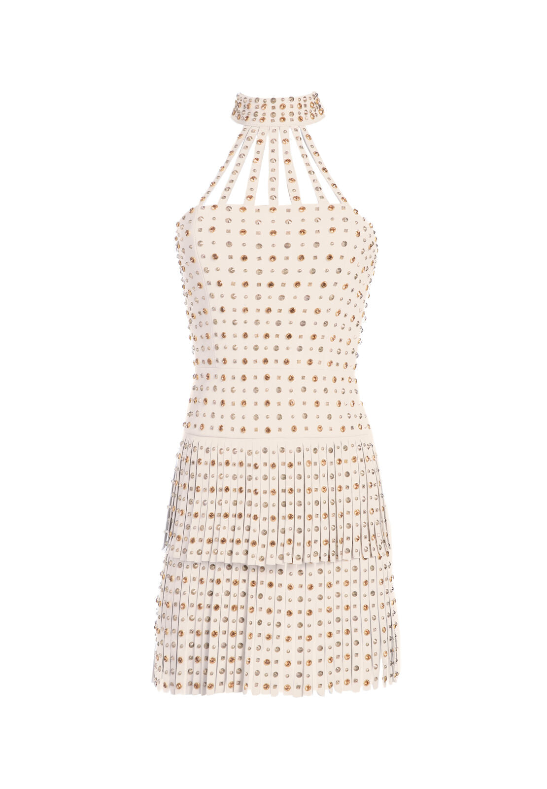 MADDIE STUDDED LTR FRINGE DRE-ALICE + OLIVIA