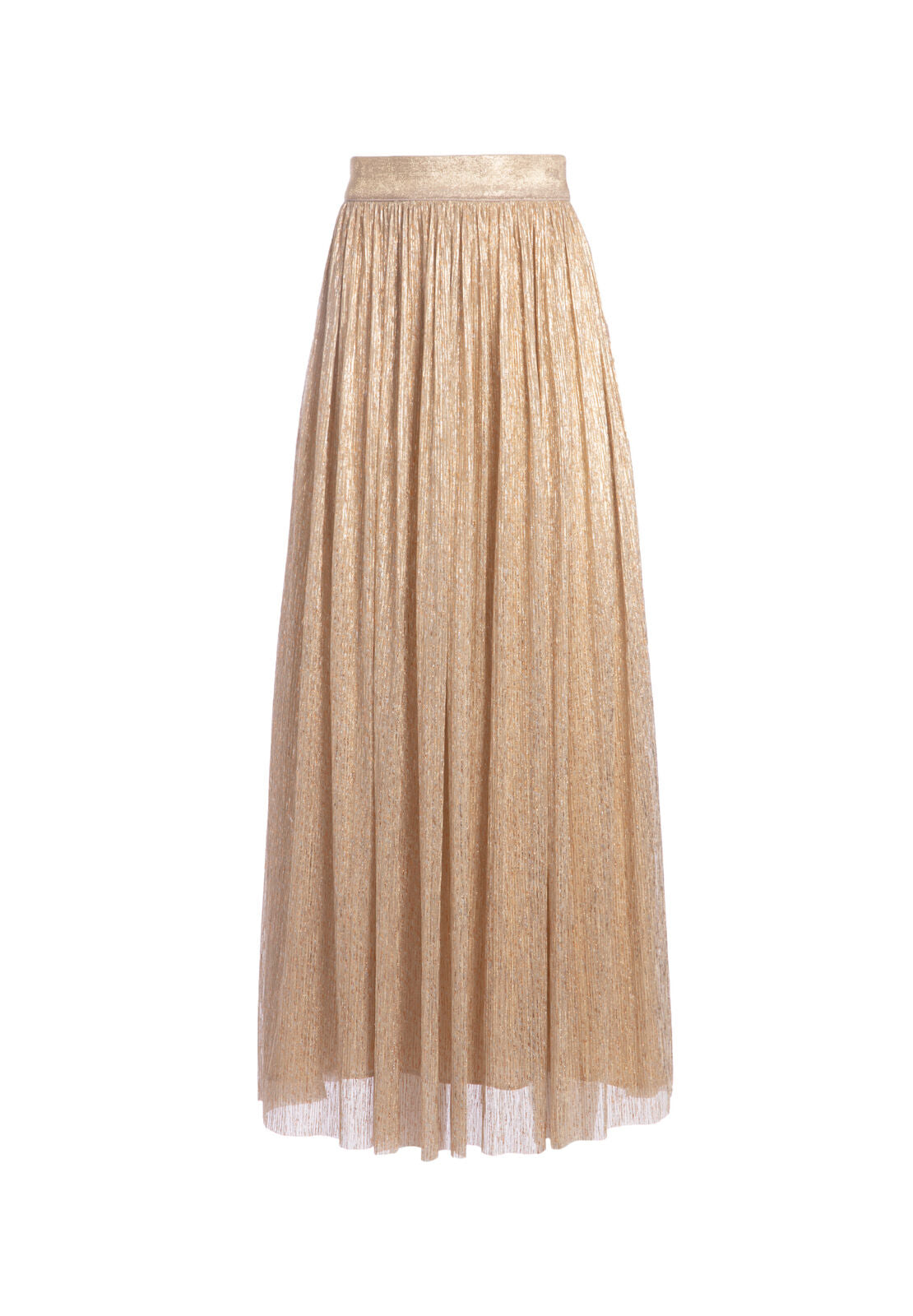 MELDA GATHERED MIDI SKIRT-GOLD-ALICE + OLIVIA