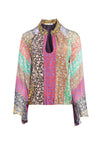 PRIJA MNDRIN CLR FLR SLV BLOUS-ALICE + OLIVIA