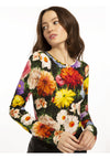 DELAINA LS CREW NK CROP TOP-ALICE + OLIVIA