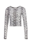 DELAINA LS CREW NK CROP TOP-ALICE + OLIVIA