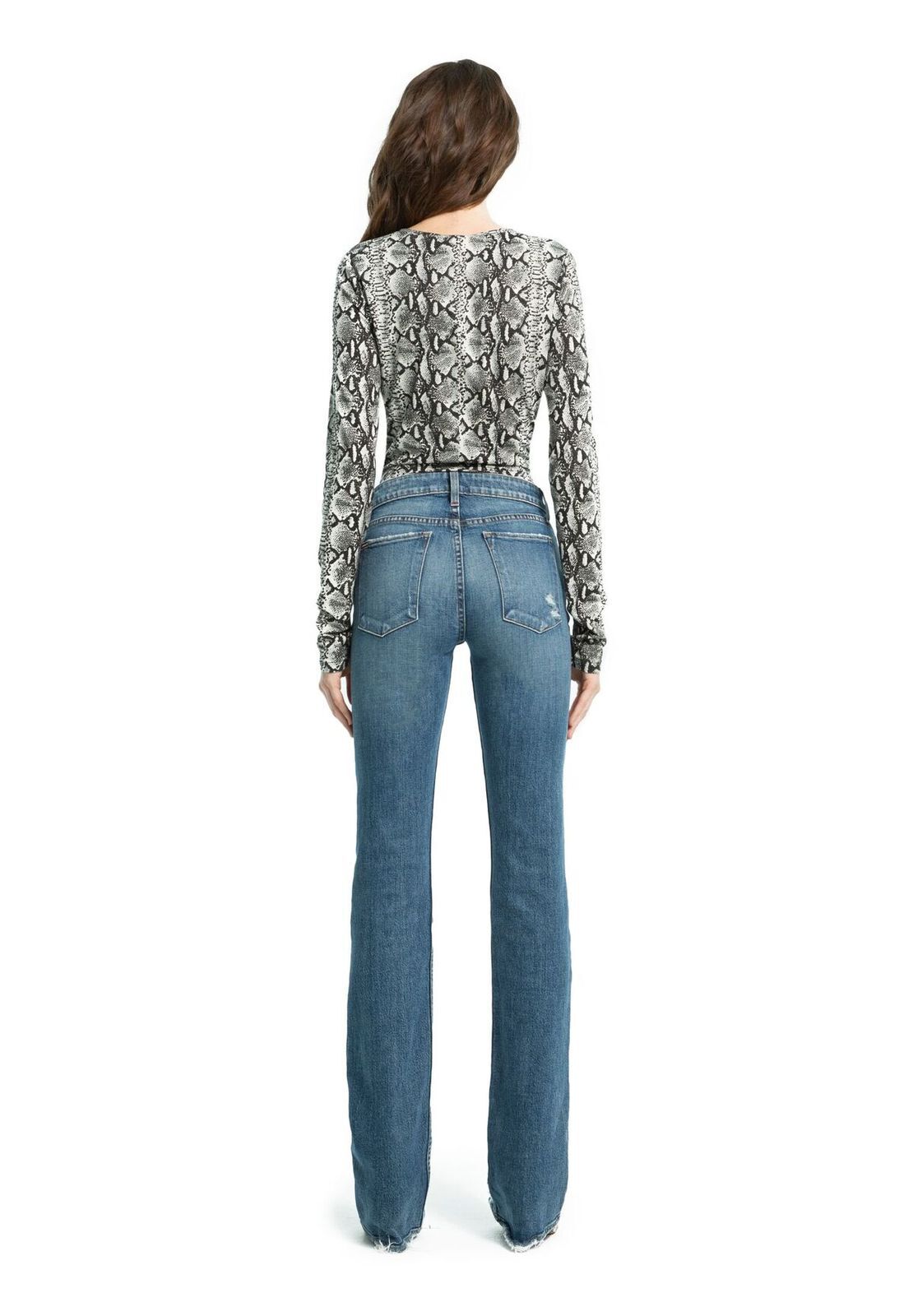DELAINA LS CREW NK CROP TOP-ALICE + OLIVIA