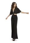 LYDIA TIE FT CROP TOP-Black-ALICE + OLIVIA