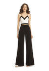 ARCHER CROPPED HALTER TOP-OFF WHITE/BLACK-ALICE + OLIVIA