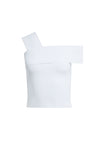 ARLETTA OFF THE SHLR CRP SWTR-White-ALICE + OLIVIA