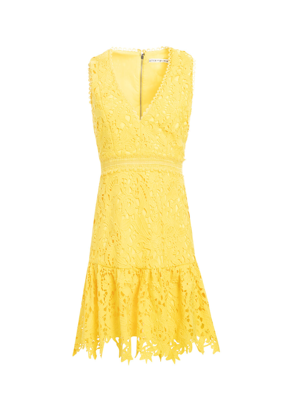 MARLEEN GTHRD FIT FLARE DRESS-ALICE + OLIVIA