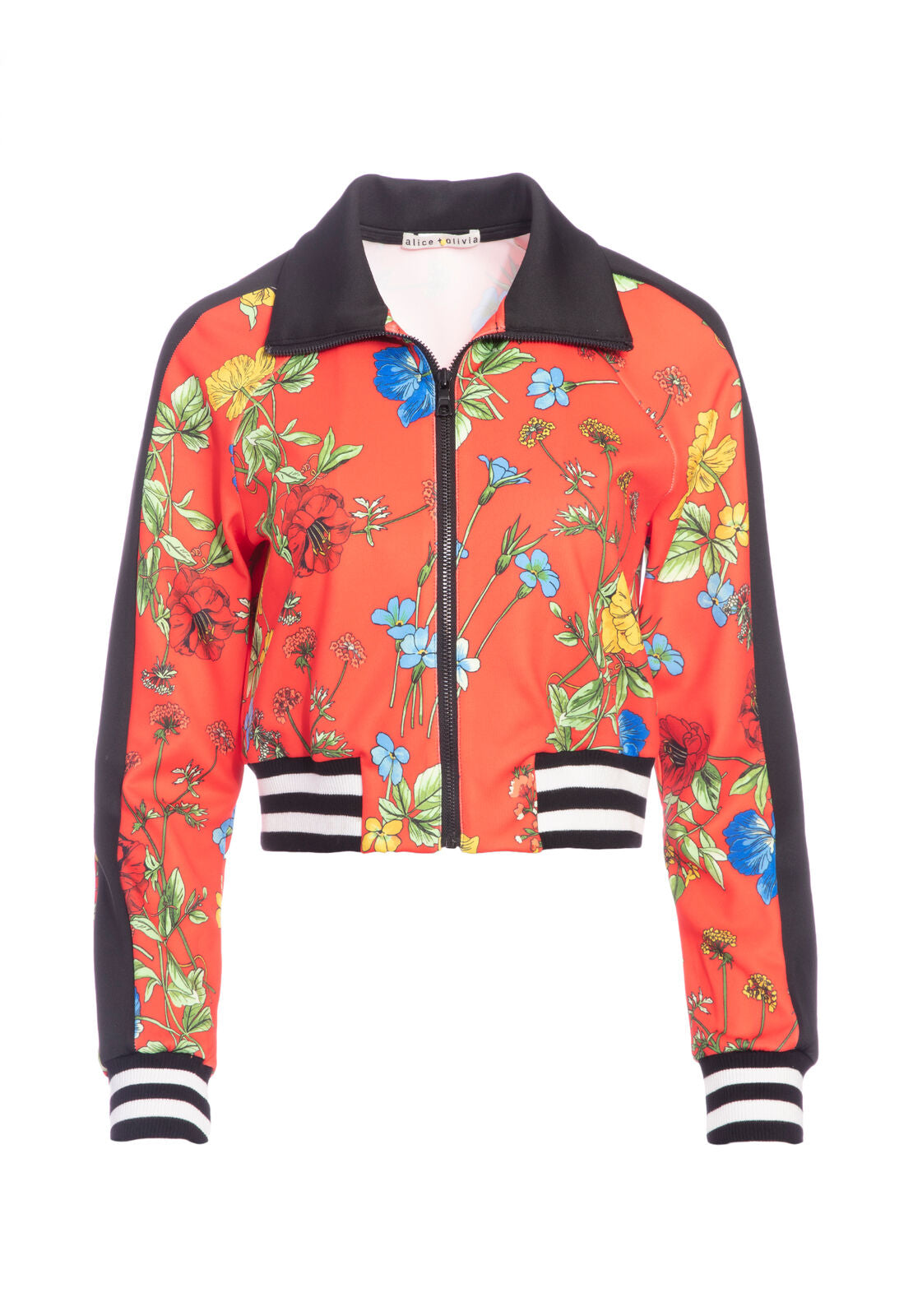 JACKSON CRP RGLN SLV TRCK JKT-ALICE + OLIVIA