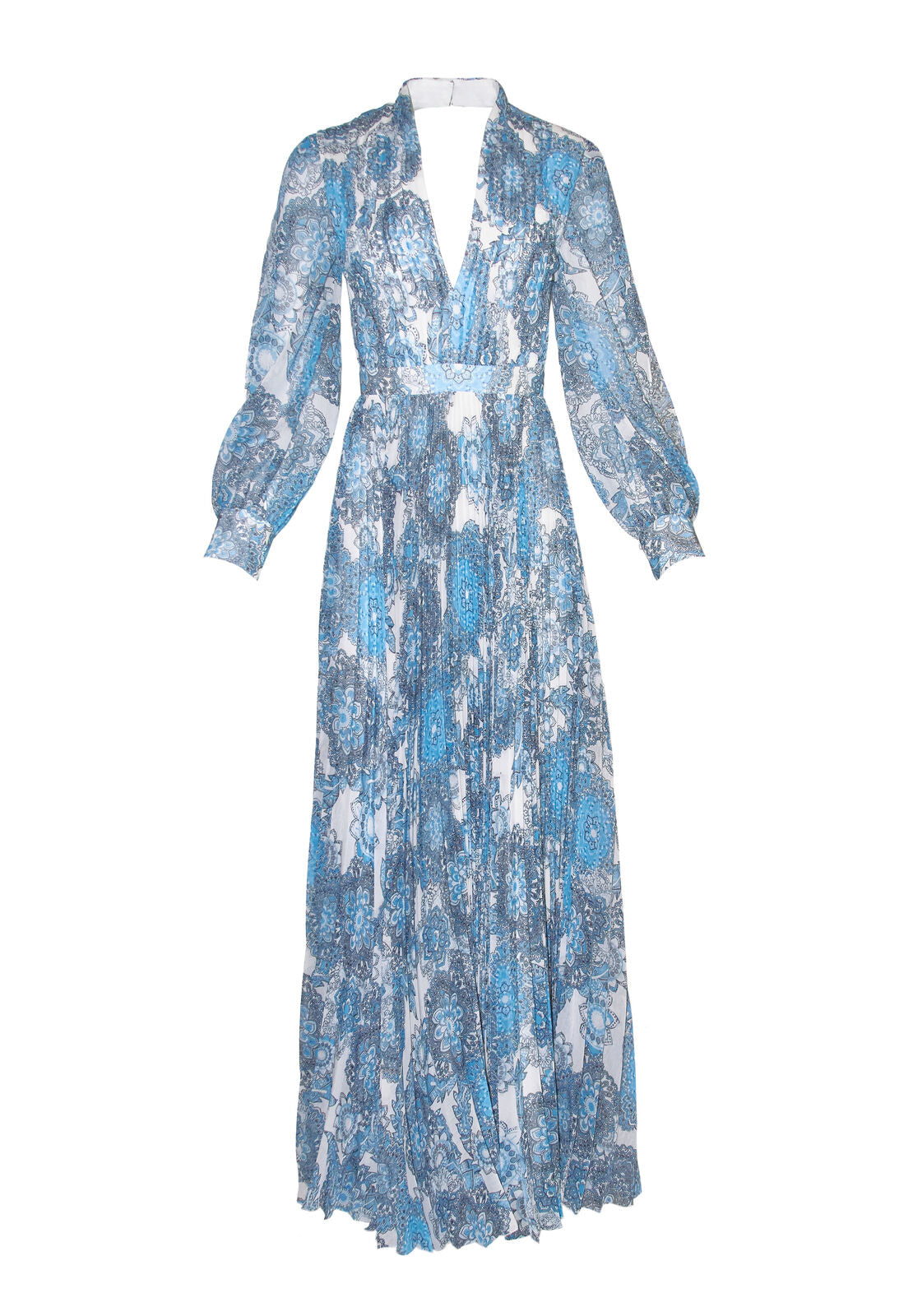 CHENEY SLIT SLV PLEATED DRESS