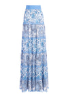 LESA PANELED MAXI SKIRT-PAINTED DAHLIA SFT WHT/CRNFLWR-ALICE + OLIVIA