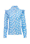 ZIMMER RUFFLE SLV BLOUSE-ALICE + OLIVIA