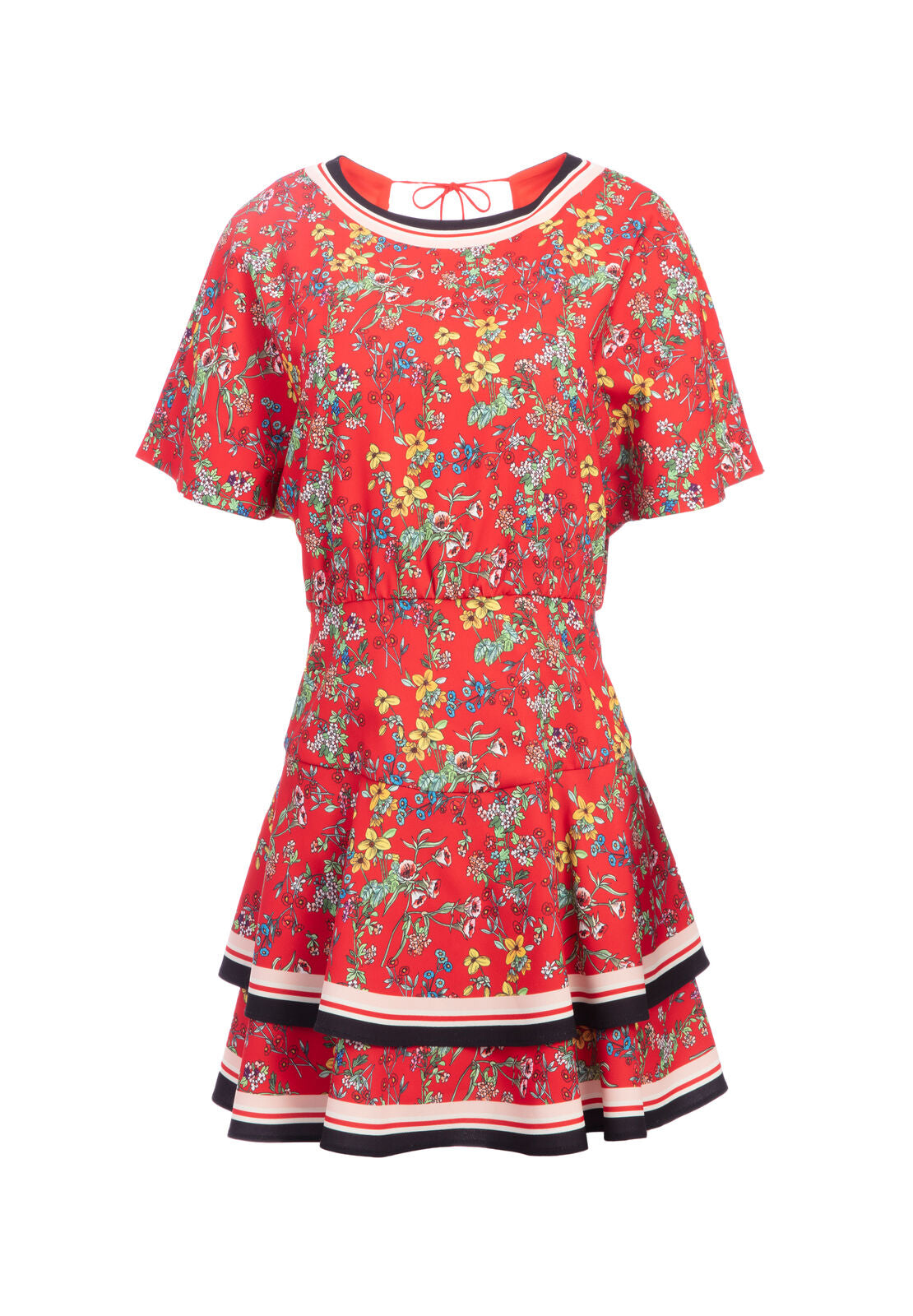 PALMIRA TIE BK TIERED RFLE DRS-ALICE + OLIVIA