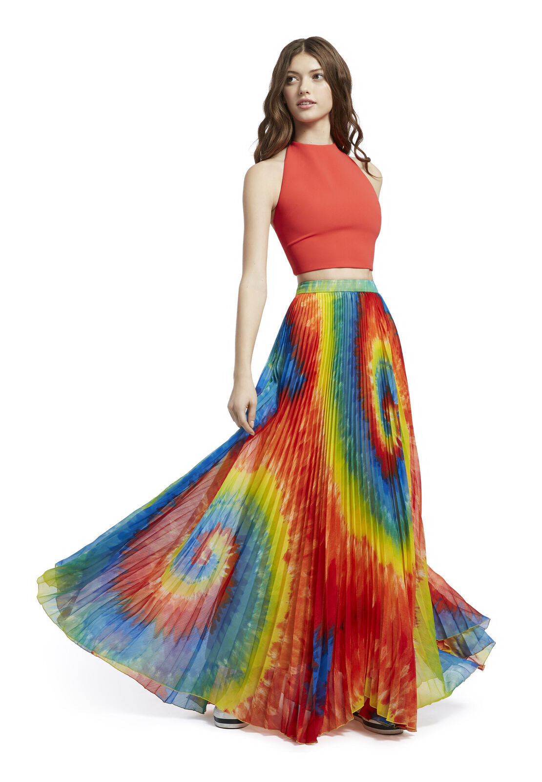 SHANNON PLEATED MAXI SKIRT-ALICE + OLIVIA