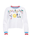 GLEESON EMBELL LS PULLOVER-ALICE + OLIVIA