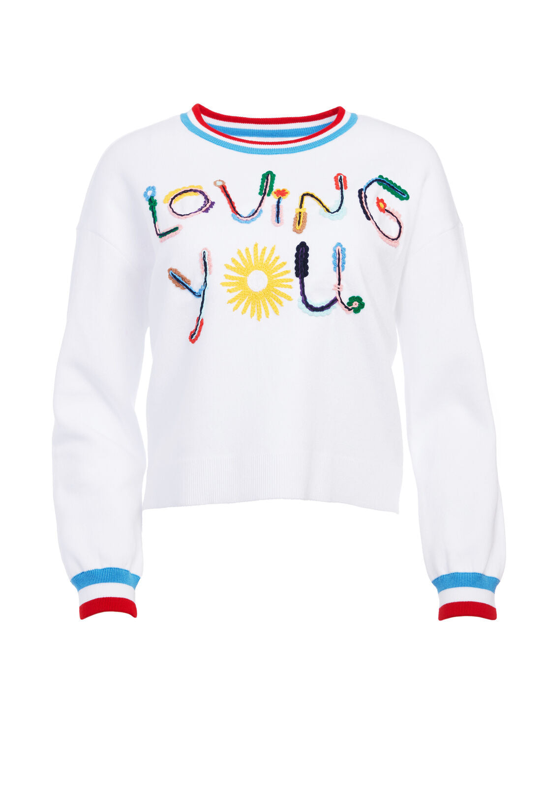GLEESON EMBELL LS PULLOVER-ALICE + OLIVIA