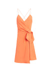 KATIE TIE WRAP MINI DRESS-Black-ALICE + OLIVIA