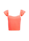 CELESTIA FLUTTER SLV CROP TOP-ALICE + OLIVIA