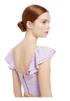 CELESTIA FLUTTER SLV CROP TOP-ALICE + OLIVIA