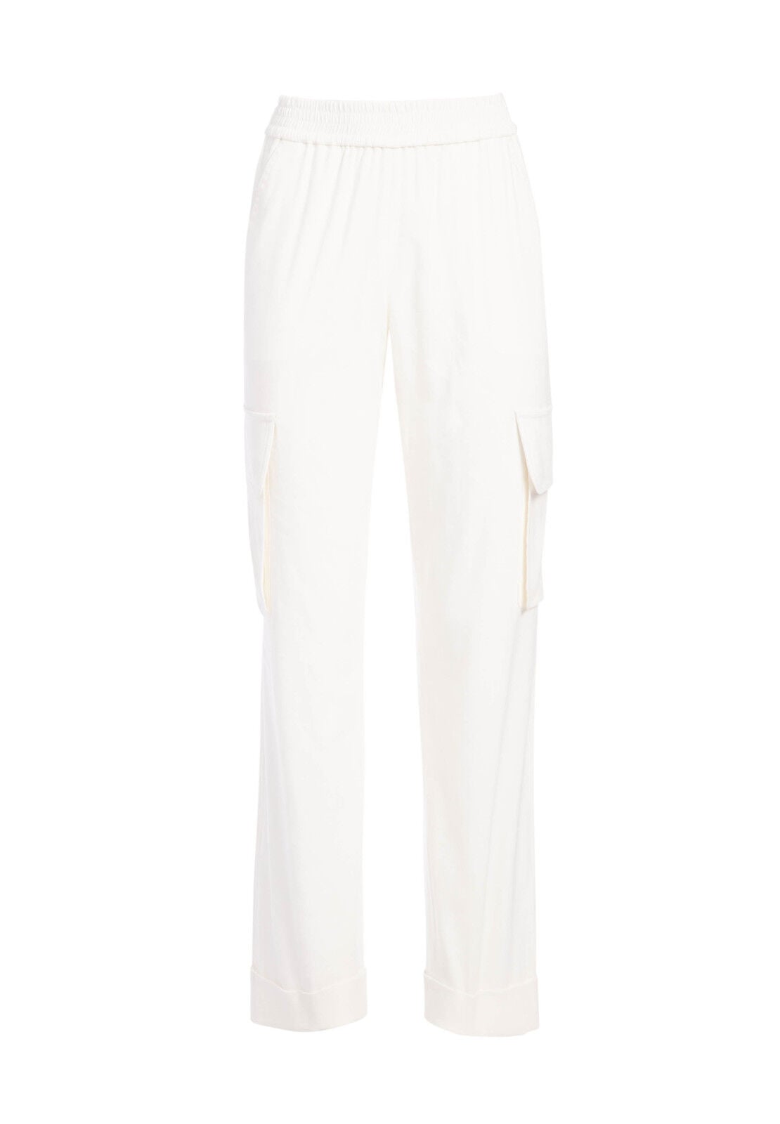 ALEC ROLLED CUFF CARGO PANT - OFF WHITE