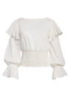 LAYA SMOCKED BLOUSE-ALICE + OLIVIA