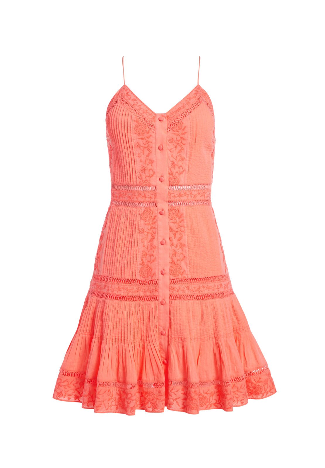MARCI EMBR PINTUCK BTN DWN DRS-ALICE + OLIVIA